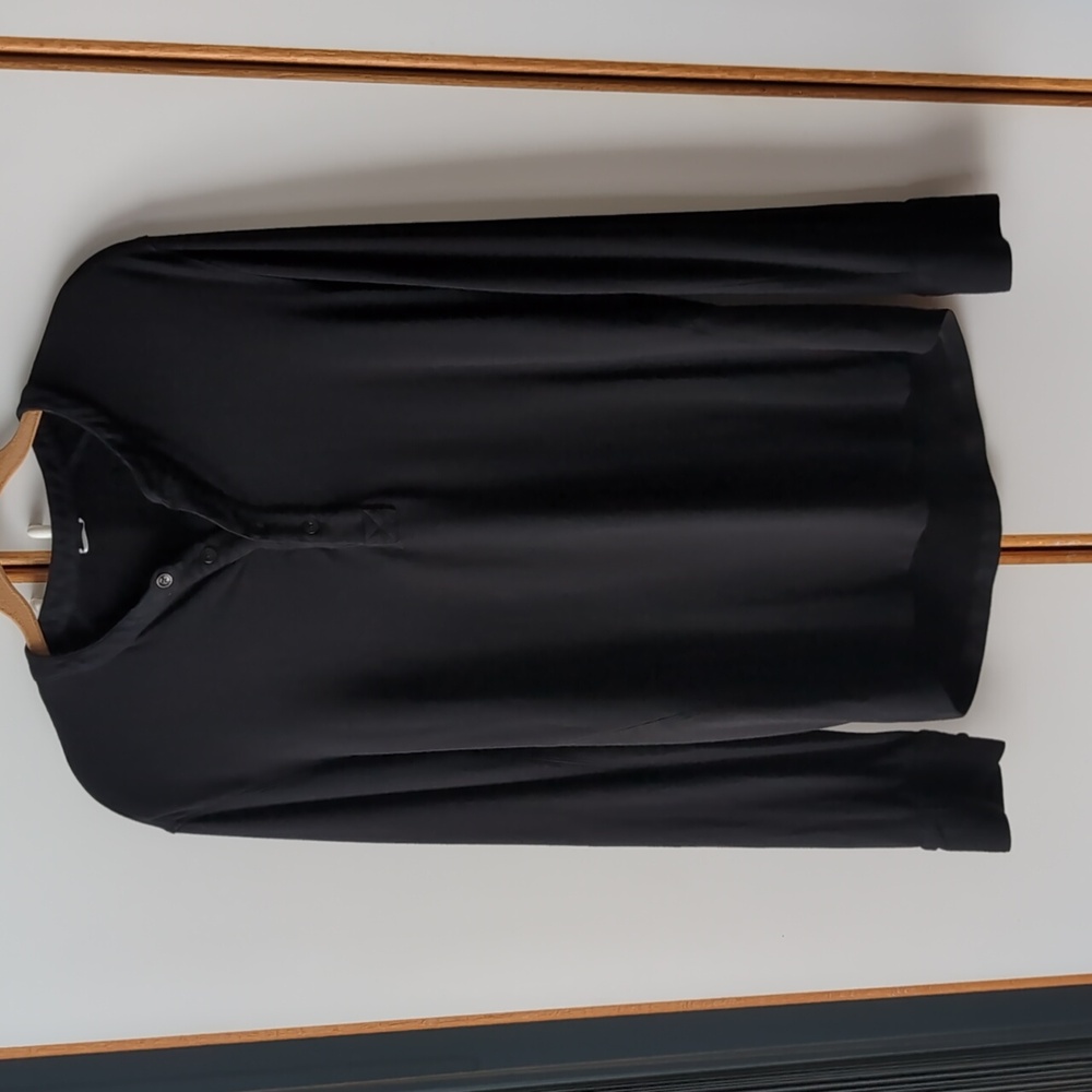 Kit & Ace Black Henley Shirt L - Picture 6 of 10